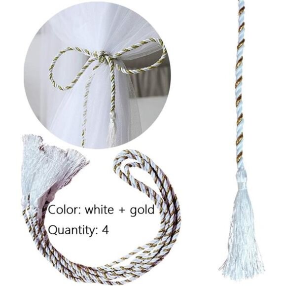 Mosquito NET for Bed Canopy, Four Corner Post Curtains Bed Canopy Elegant - Picture 4 of 8